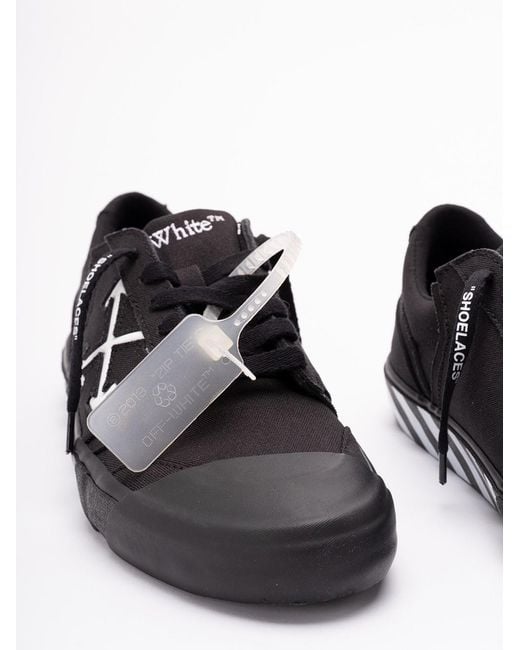 Off-White c/o Virgil Abloh Black Vulc Undercut Low-Top Sneakers for men