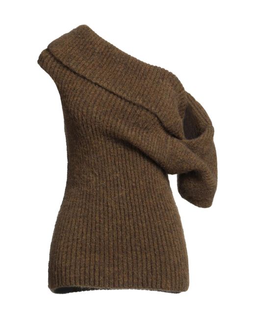 Rick Owens Brown Sleeveless Jumper