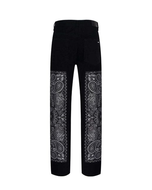 Amiri Black Belt Loops Slacks for men