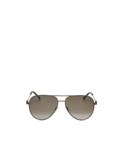 Jimmy Choo Metallic Eyewear Pilot Frame Sunglasse