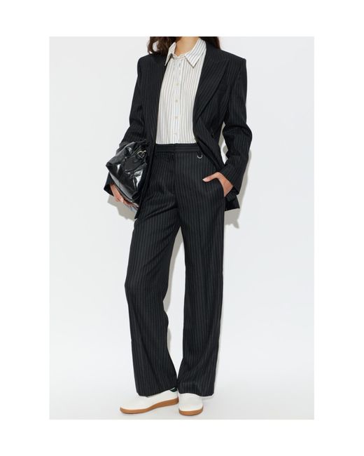Isabel Marant Black Casual Trousers With Belt Loops
