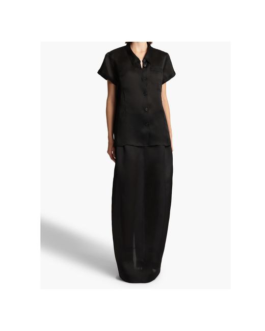 Khaite Black Lucian Skirt