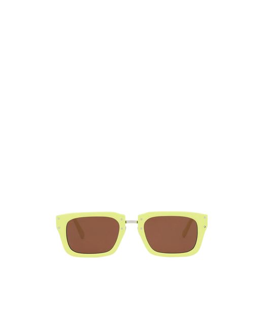 Jacquemus Brown Rectangular Style Sunglasses