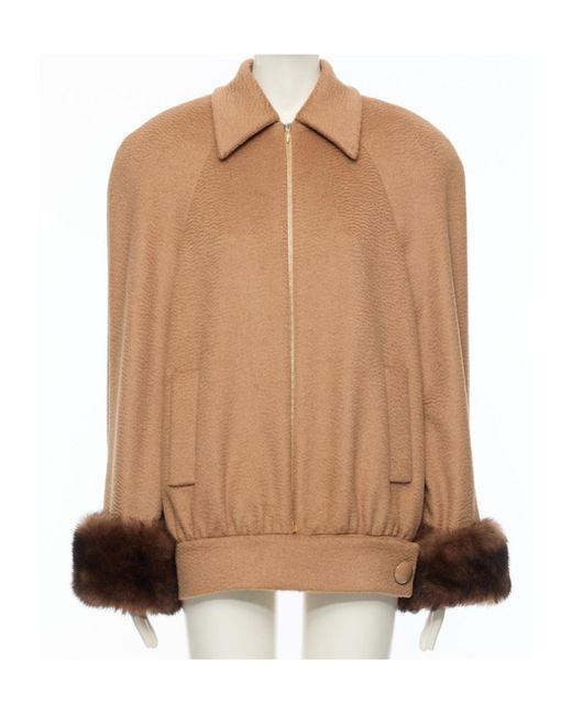 Valentino Brown Collared Long-Sleeved Casual Jacket