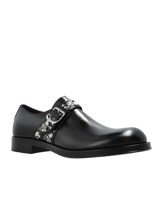 Dries Van Noten Black Stud Embellished Loafers for men
