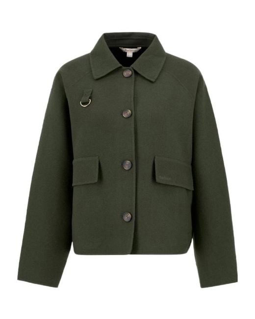 Barbour Green Long-Sleeved Casual Jacket