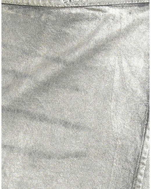 DIESEL Gray Metallic Denim Wrap Skirt
