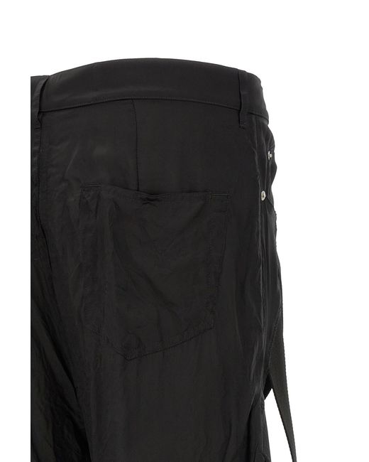 Rick Owens Black Megastrapped Flared Jeans for men