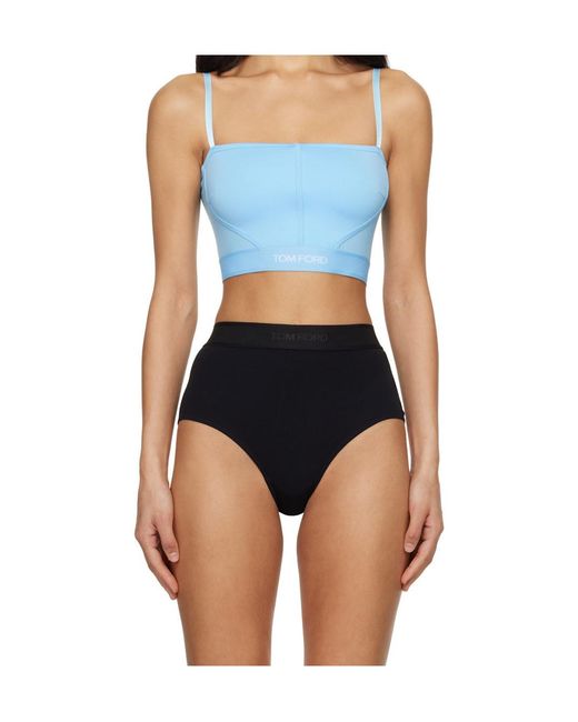 Tom Ford Blue Spaghetti Strap Top