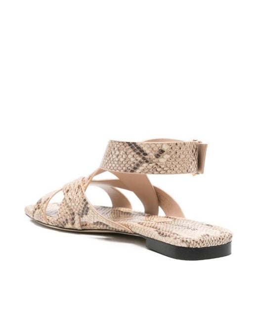 Stuart Weitzman Multicolor Patterned Flat Sandals