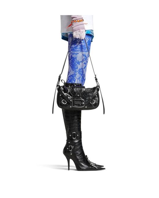 Balenciaga White Essex Small Shoulder Bag