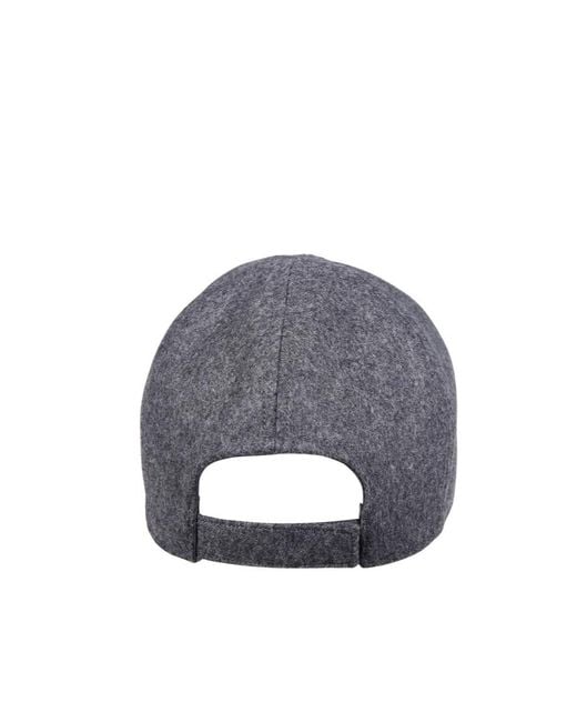 Roger Vivier Gray Floral Embellished Baseball Cap