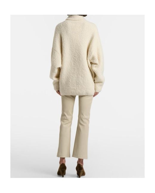 Joseph Natural Leather Bootcut Pants