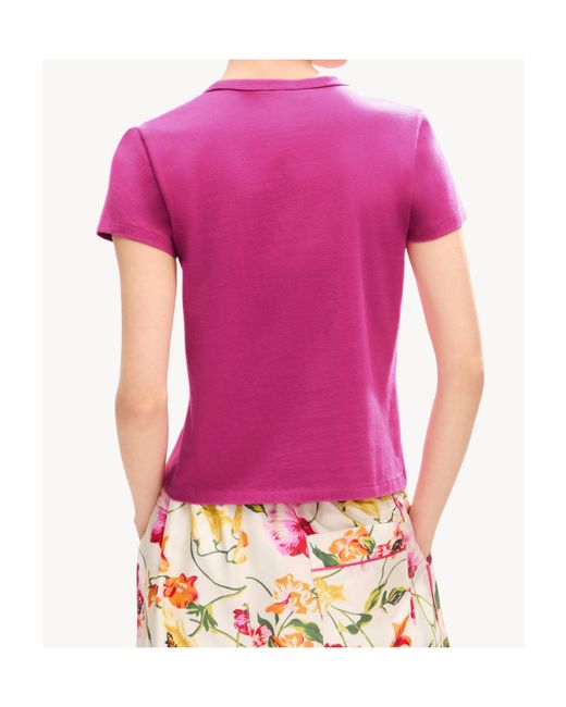 KENZO Pink Eiffel Tower Design' T-Shirt