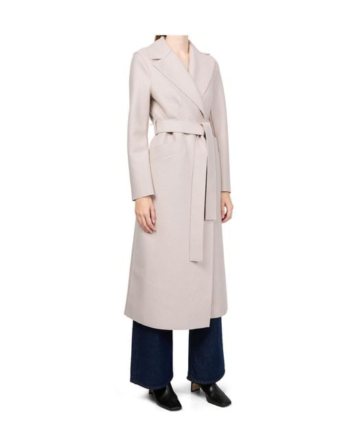 Harris Wharf London Natural Long-Sleeved Coat