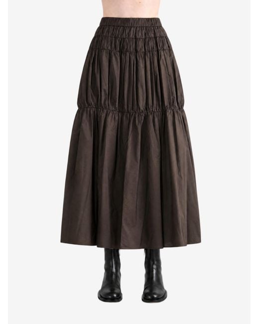 Amomento Black Shirring Skirt