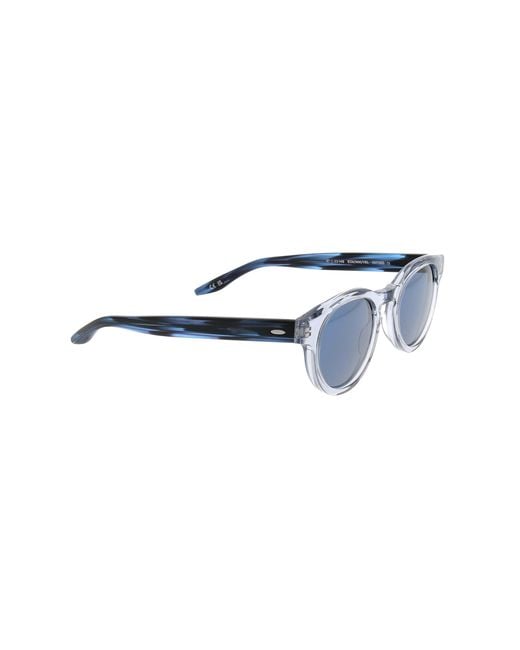 Barton Perreira Blue Oxford Oval Frame Sunglasses for men