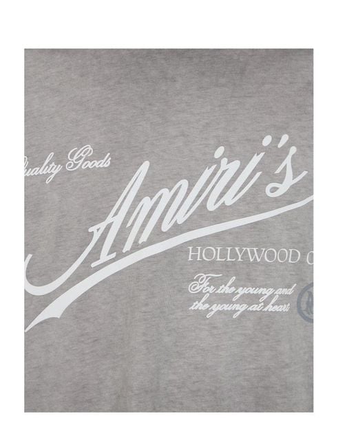 Amiri Gray Quality Goods Oversized T-Shirt for men