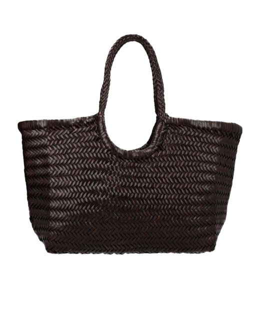 Dragon Diffusion Black Nantucket Woven Tote Bag