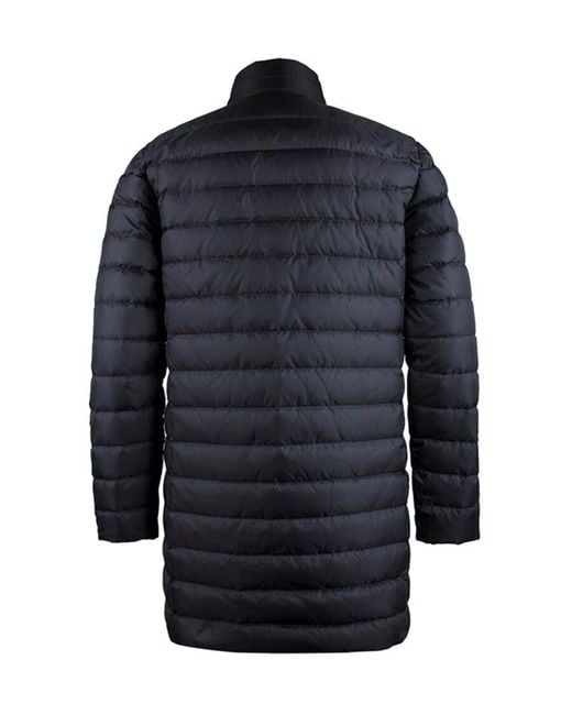EA7 Blue Quilted Down Jacket for men