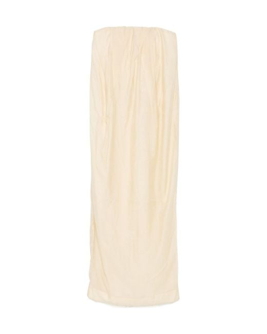 Entire studios Natural Bob Pleated Maxi Dress