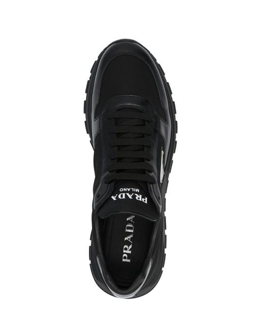 Prada Black Prax 01 Low-Cut Sneakers for men