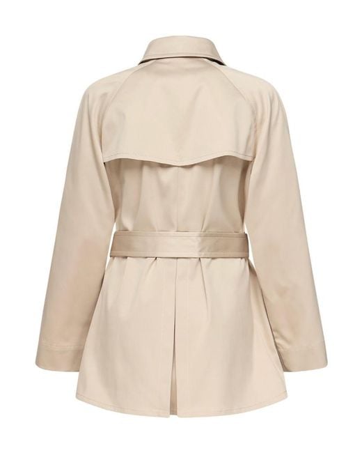 Fay Natural Double-Breasted Belted Coat