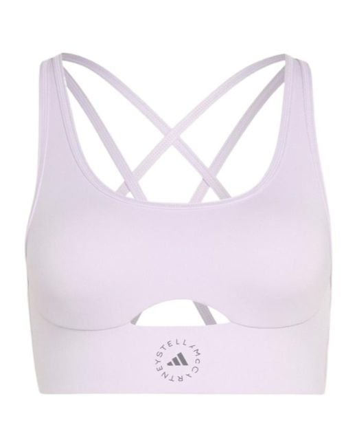 Adidas By Stella McCartney Purple Yoga Bra