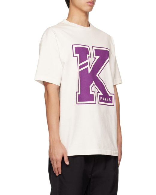 KENZO Pink 'Varsity' T-Shirt for men