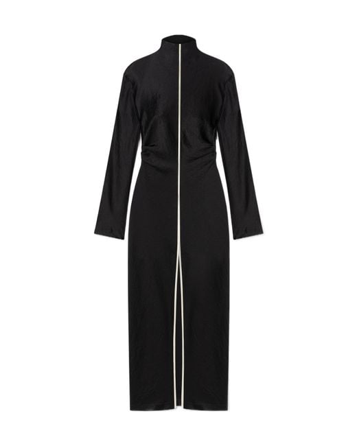 Nanushka Black Naia Midi Dress