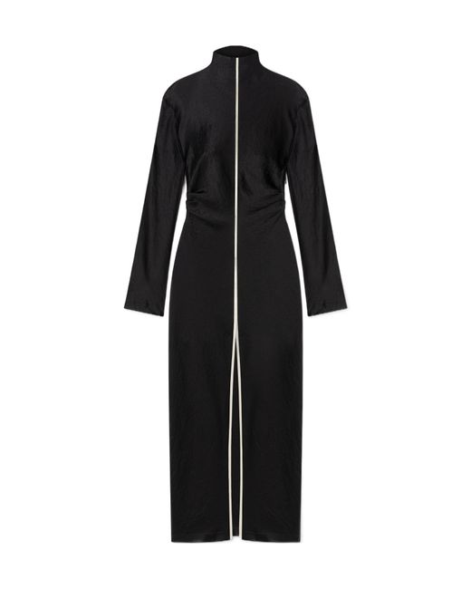 Nanushka Black Naia Midi Dress