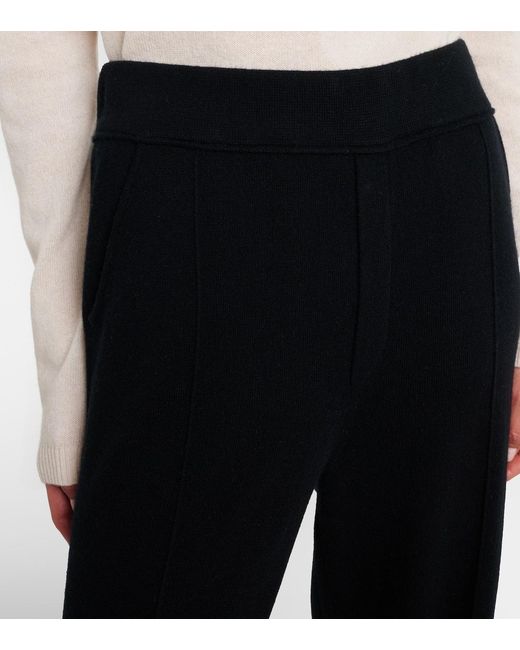 Jardin Des Orangers Blue Wool And Cashmere Wide-Leg Pants