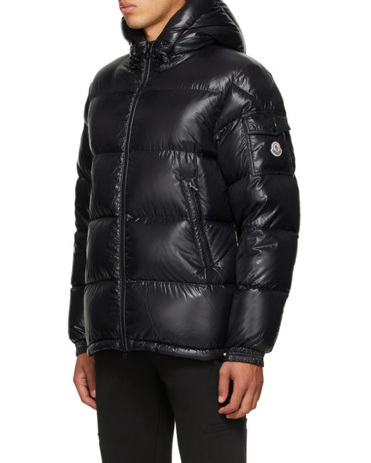 Moncler Black Ecrins Padded Zip-Up Jacket for men