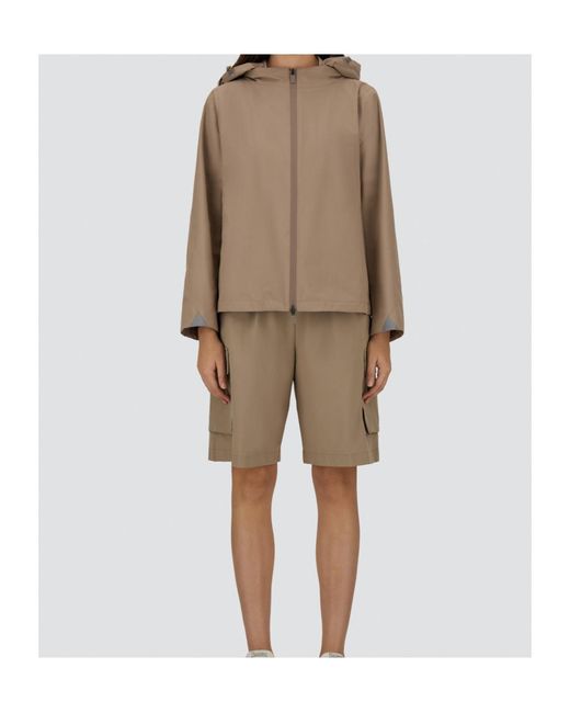 Herno Brown Long-Sleeved Casual Jacket