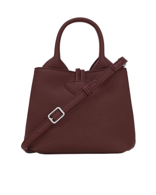 Longchamp Brown Le Roseau Xs Handbag