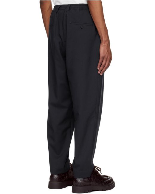 Marni Blue Straight-Leg Cropped Trousers for men