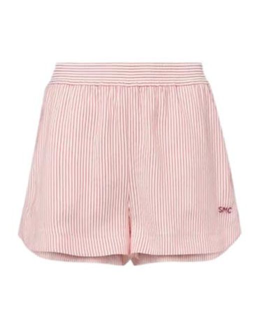 Stella McCartney Pink Striped Silk Shorts