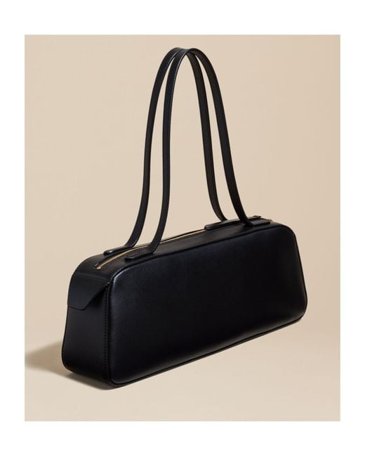Khaite Black Simona Zipped Shoulder Bag
