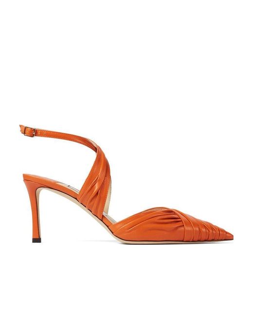Jimmy Choo Brown Cusp High-Heeled Shoes