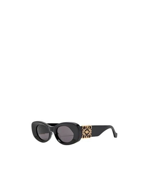 Loewe White Spelling Oval Frame Sunglasses