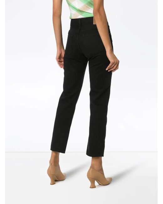 Totême Black High-Rise Jeans