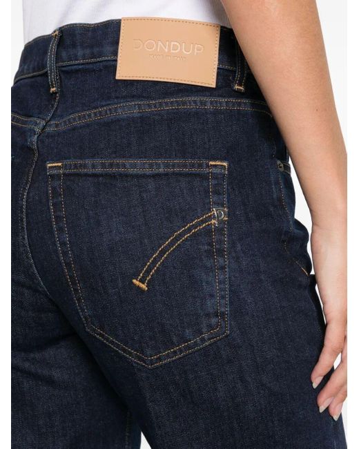 Dondup Blue Jacklyn Wide-Leg Jeans
