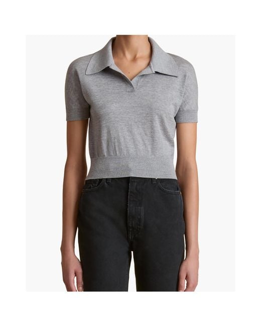 Khaite Gray Morgane Top