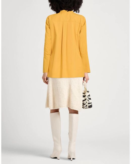 Marni Yellow Solid Color Long Shirt