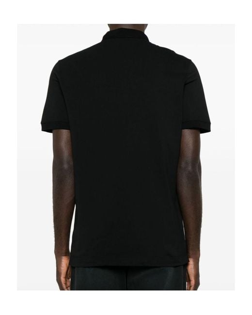 Dolce & Gabbana Black Logo-Embroidered Polo Shirt for men