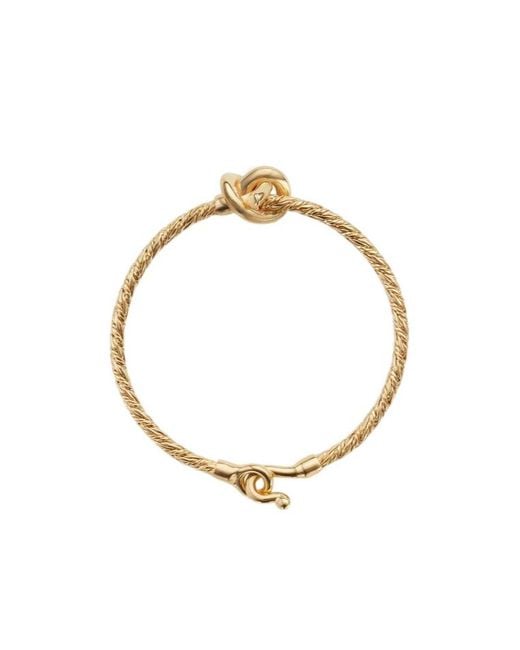 Bottega Veneta Metallic Knot Bracelet