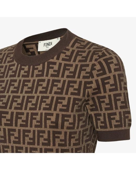 Fendi Brown Ff Pattern Top