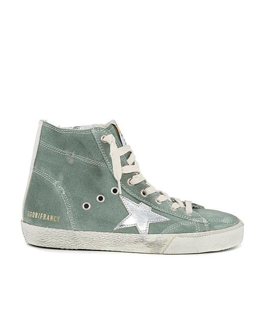 Golden Goose Deluxe Brand Green Francy High-Top Sneakers