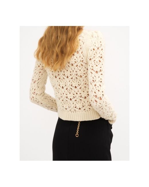 Chloé White Virgin-Wool Sweater