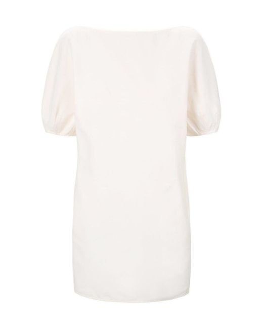 Staud White Didi Mini Dress